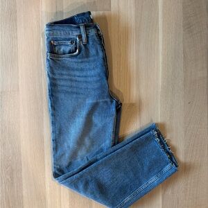 Re/Done 70’s Stove Pipe ankle denim